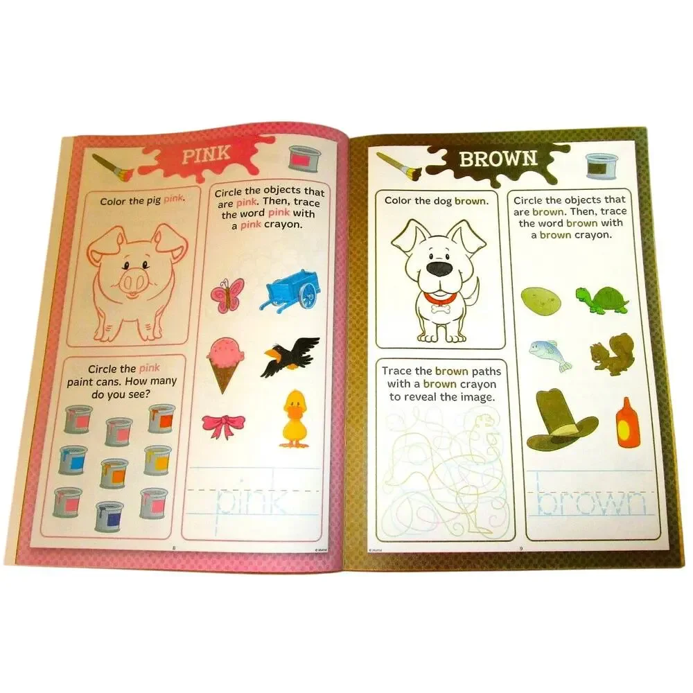 Fisher Price Little People Colors and Shapes Workbook 2016 Preschool Learning